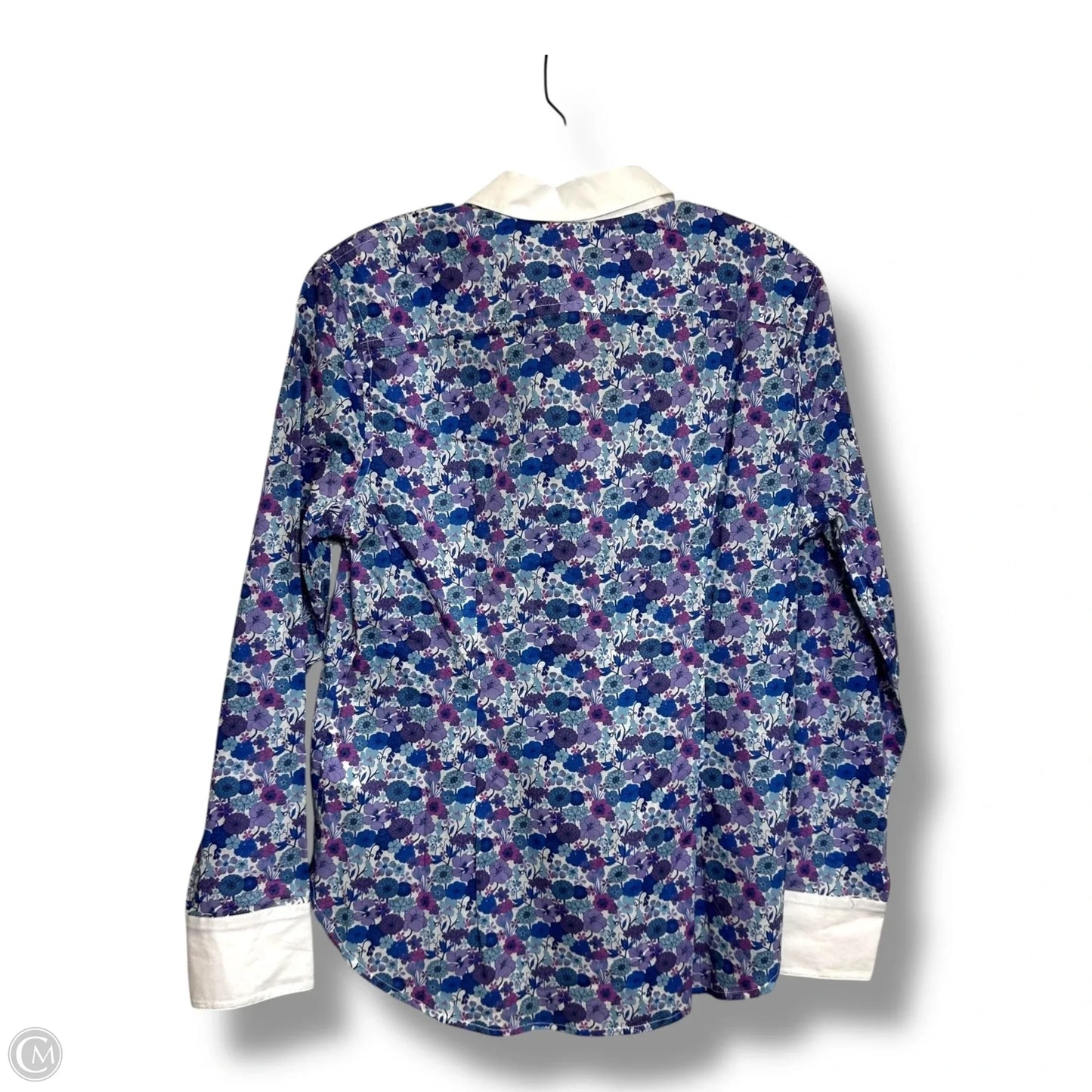 Blouse Long Sleeve By J. Crew In Purple, Size: S