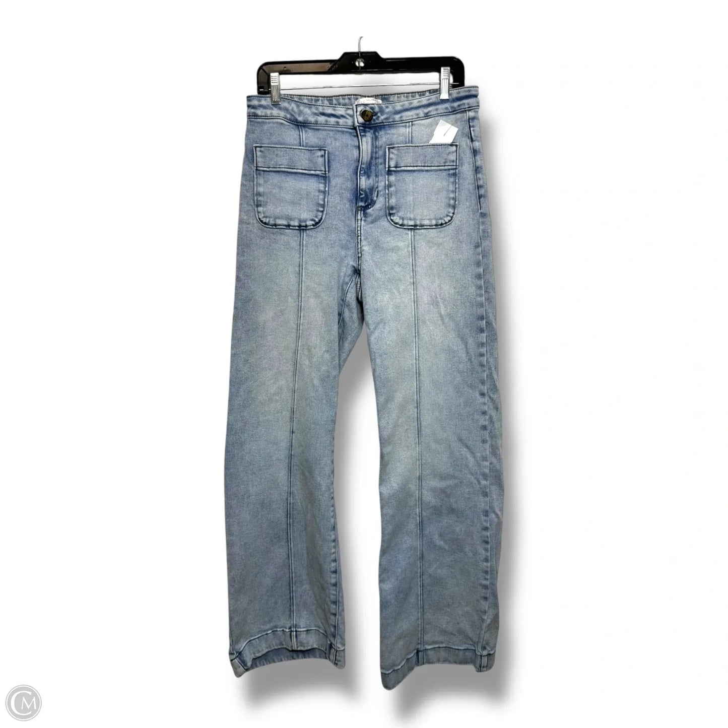 Jeans Wide Leg By Lc Lauren Conrad In Blue Denim, Size: 10