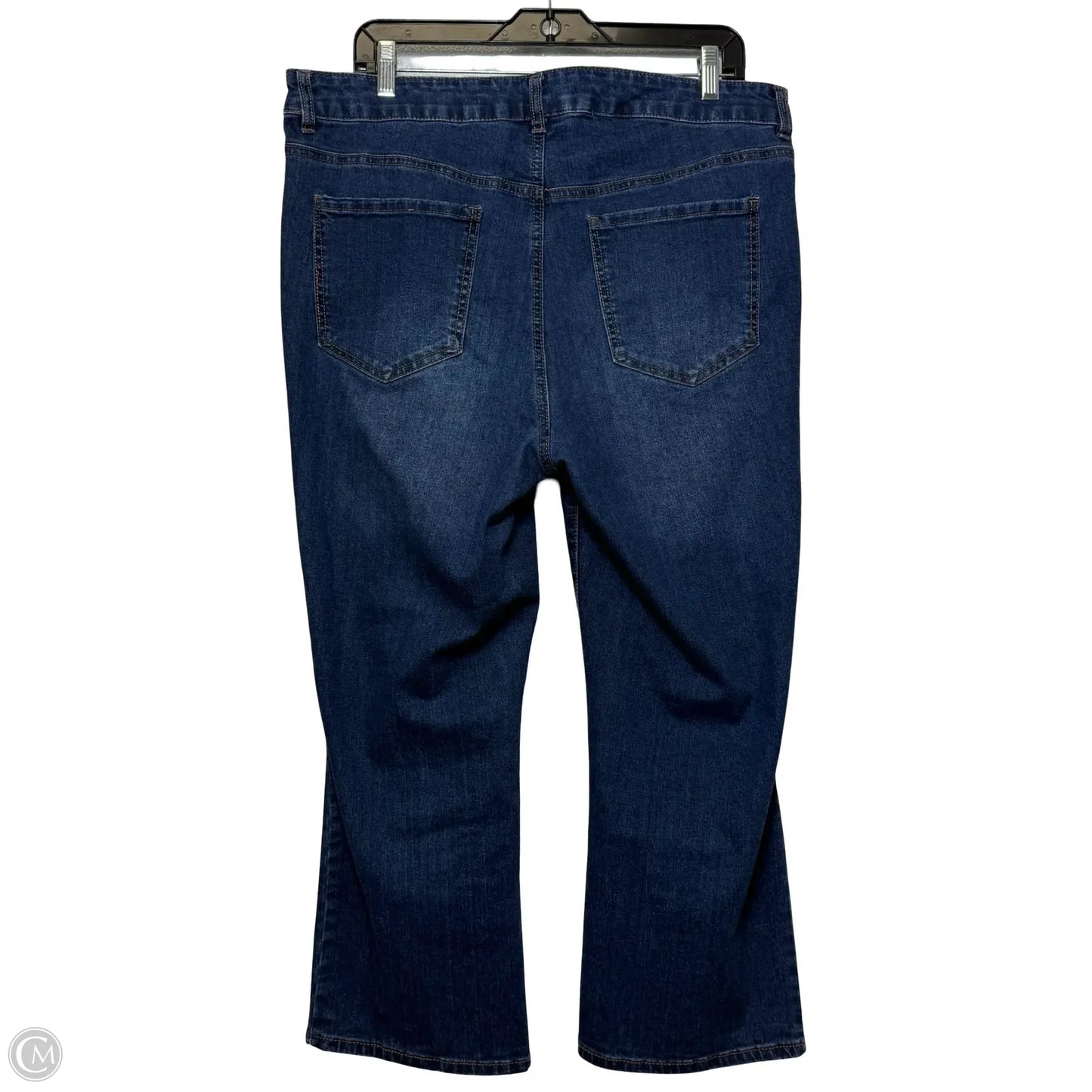 Jeans Cropped By D Jeans In Blue Denim, Size: 16