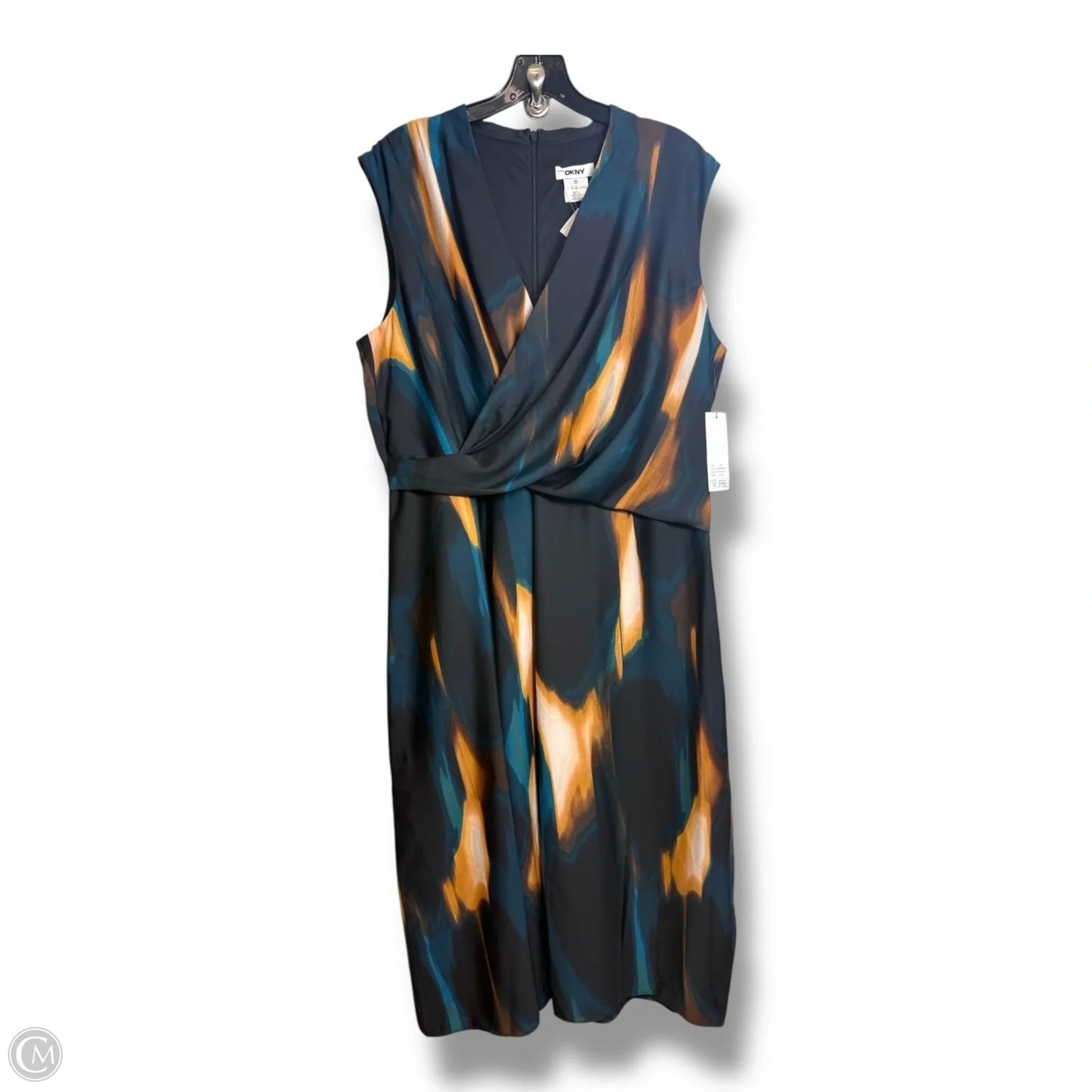 Dress Party Midi By Dkny In Multi-colored, Size: 14