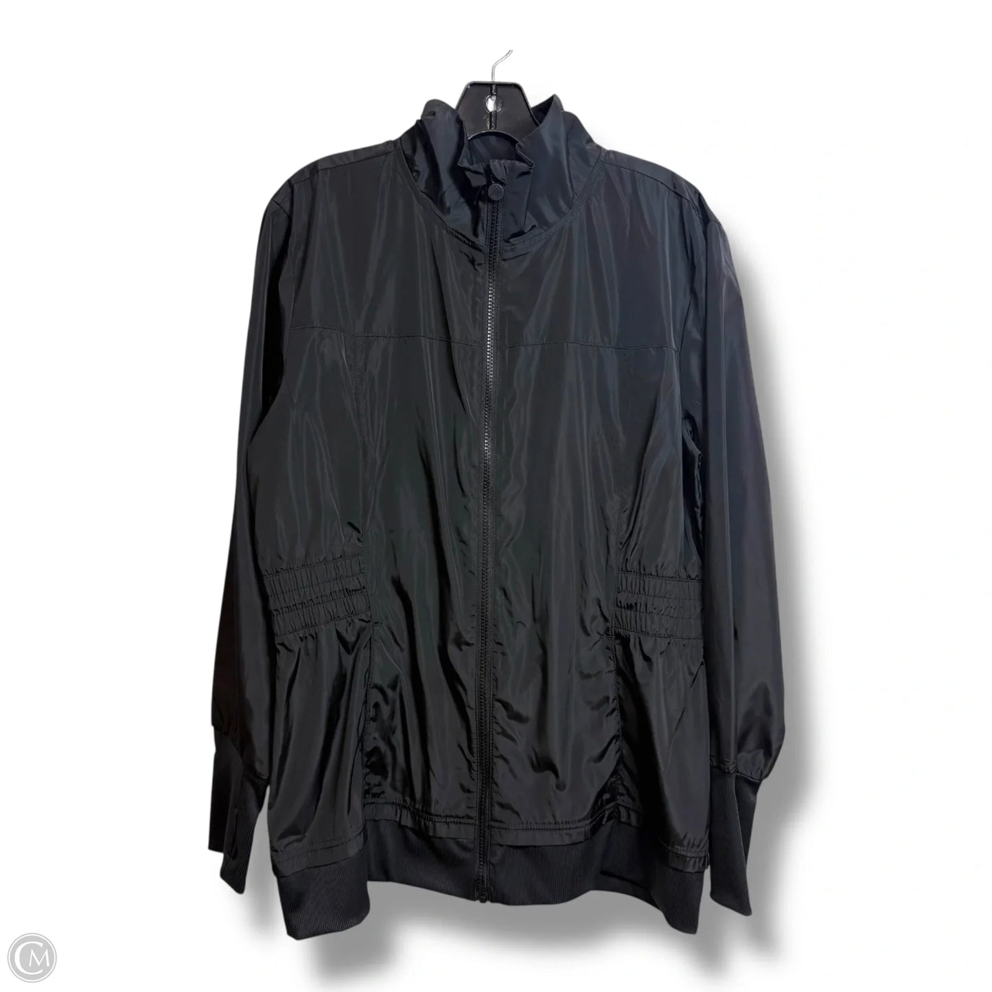 Jacket Windbreaker By Apana In Black, Size: L