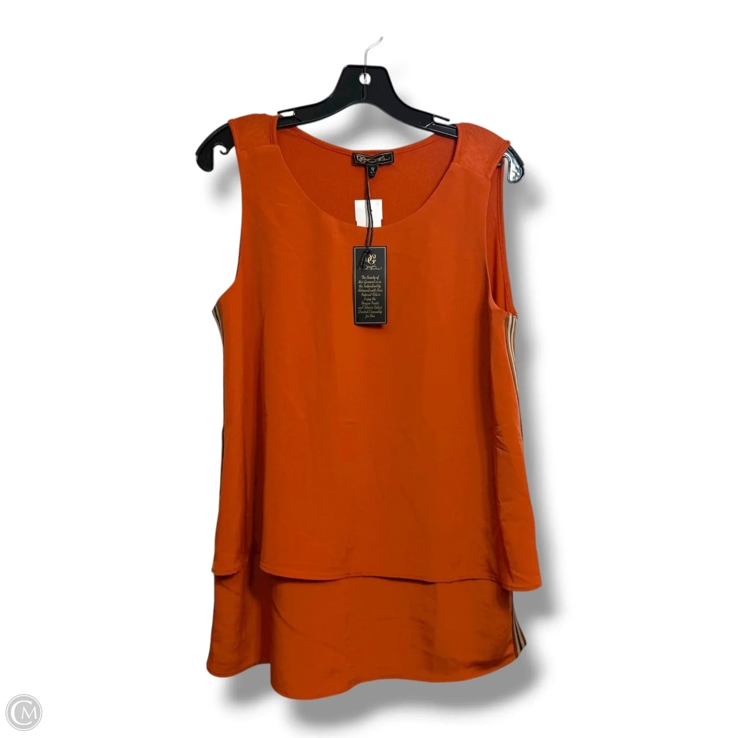 Top Sleeveless By Diane Gilman In Copper, Size: M