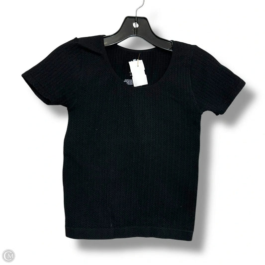 Athletic Top Short Sleeve By C And C In Black, Size: Xs