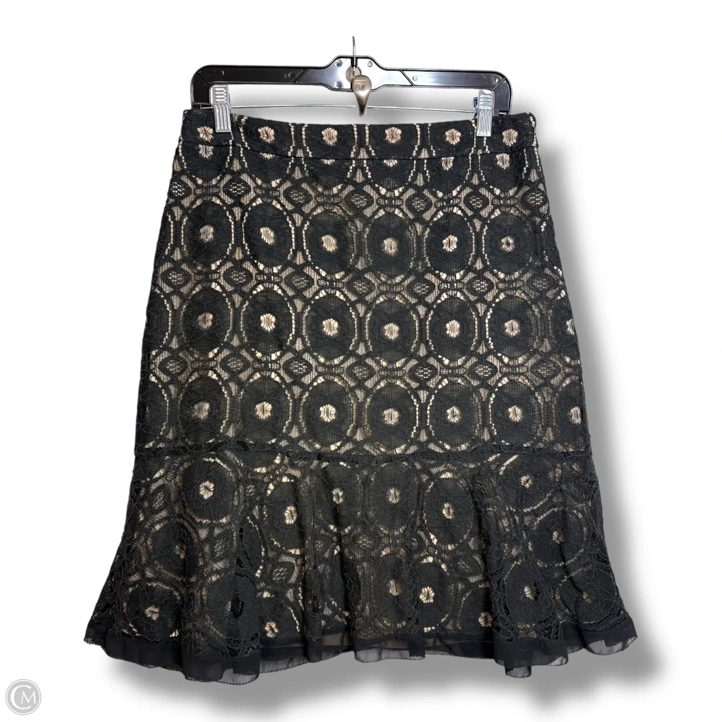 Skirt Midi By Ann Taylor In Black, Size: 8