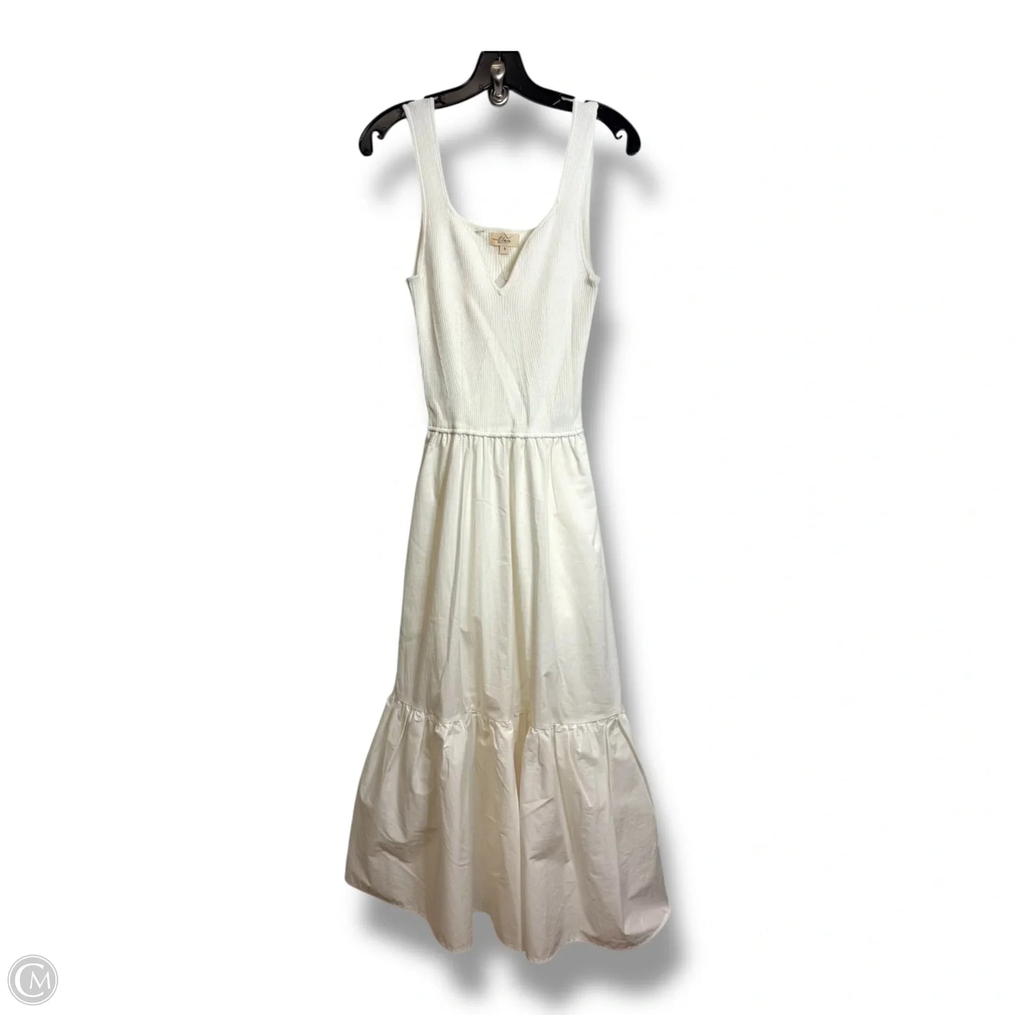 Dress Casual Midi By Elan In White, Size: S