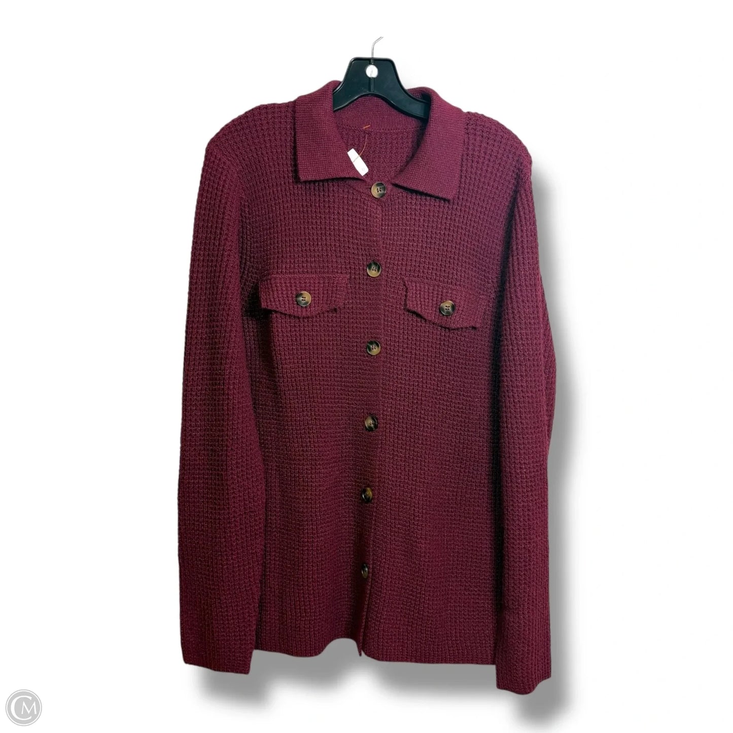 Sweater By Cme In Maroon, Size: S