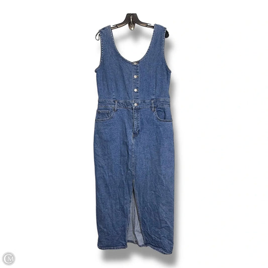 Dress Casual Maxi By Clothes Mentor In Blue Denim, Size: Xl