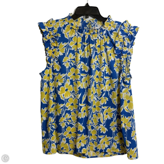 Top Sleeveless By Staccato In Floral Print, Size: 2x