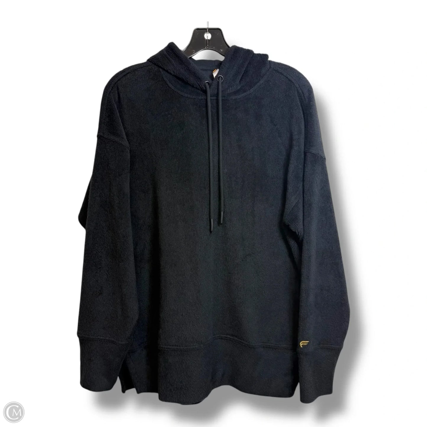 Athletic Top Long Sleeve Hoodie By Fabletics In Black, Size: S