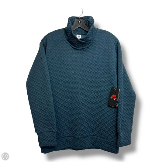 Athletic Jacket By New Balance In Teal, Size: M