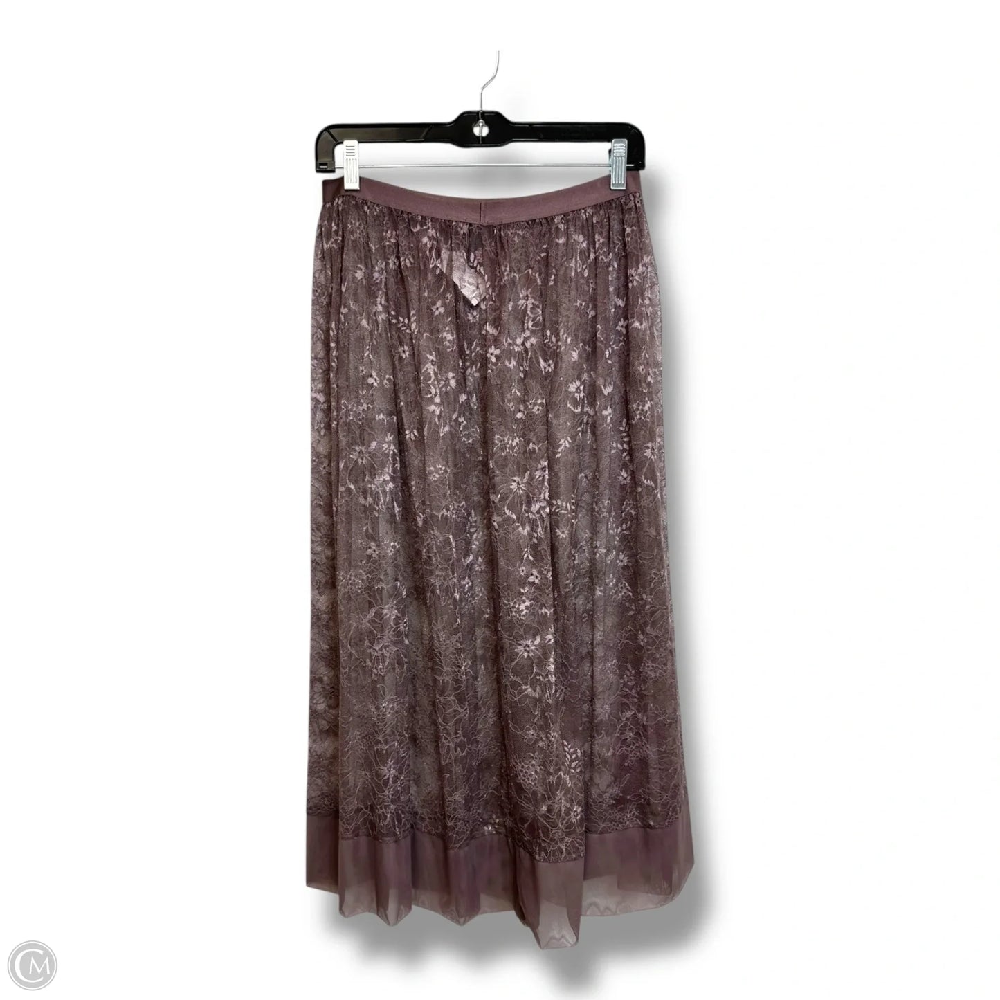 Sheer overlay Skirt Midi By Victorias Secret In Taupe, Size: L