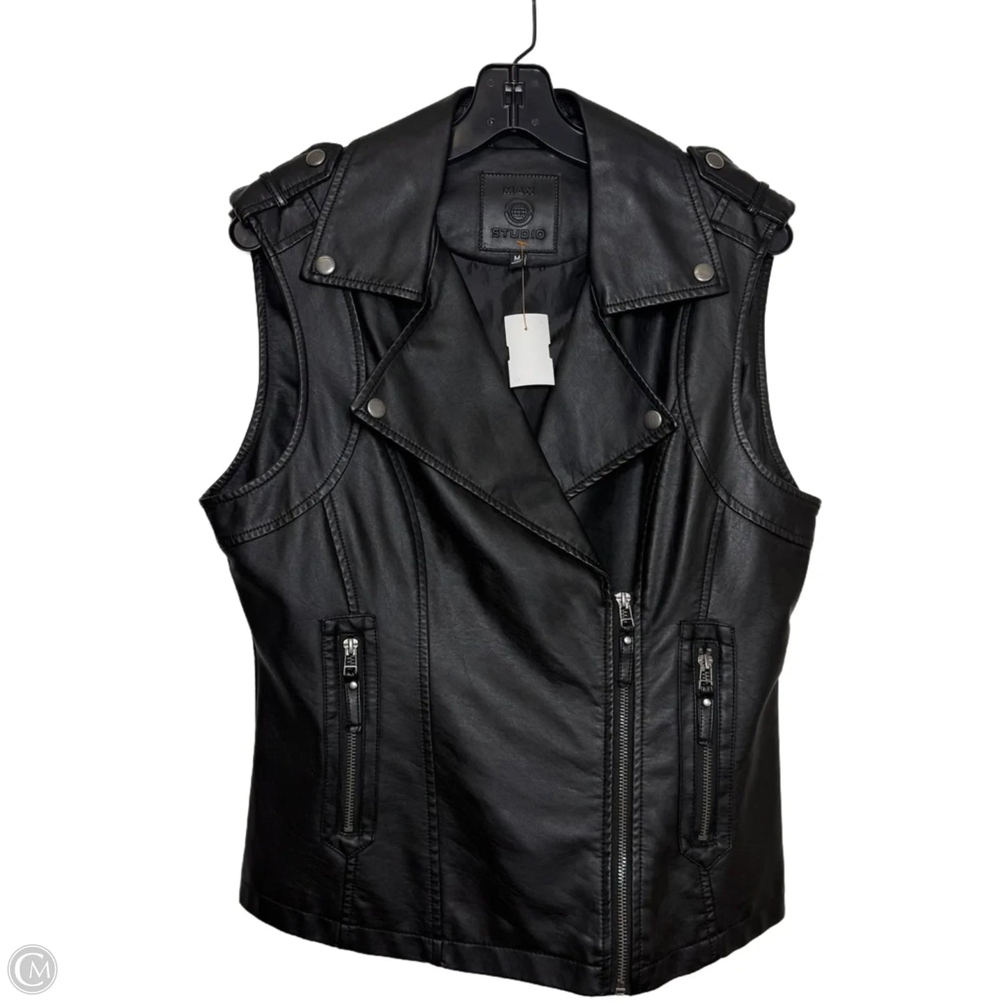 Vest Other By Max Studio In Black, Size: M