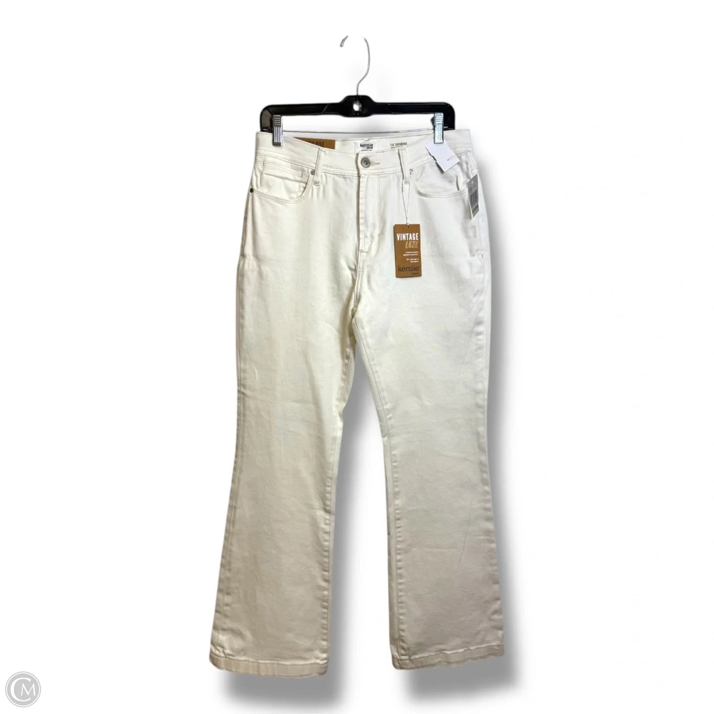 Jeans Flared By Kensie In White, Size: 8