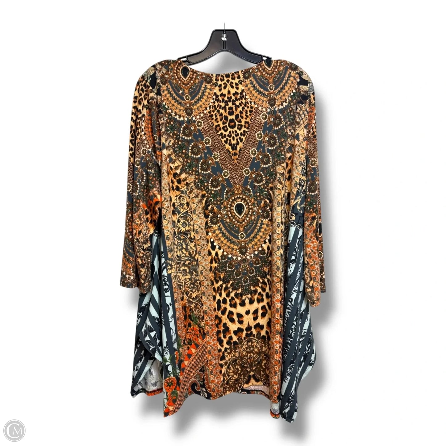 Tunic Long Sleeve By Cme In Multi-colored, Size: 2x