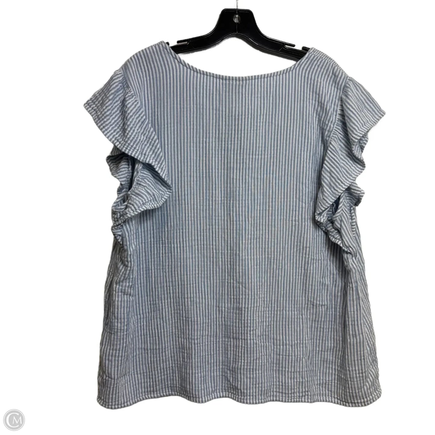 Top Sleeveless By Style And Company In Striped Pattern, Size: Xxl