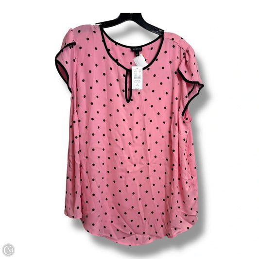 Top Short Sleeve By Torrid In Polkadot Pattern, Size: 1x