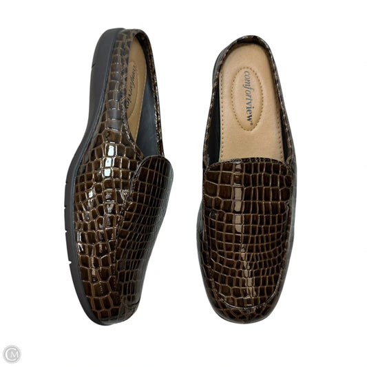 Shoes Flats By Comfortview In Brown, Size: 7.5