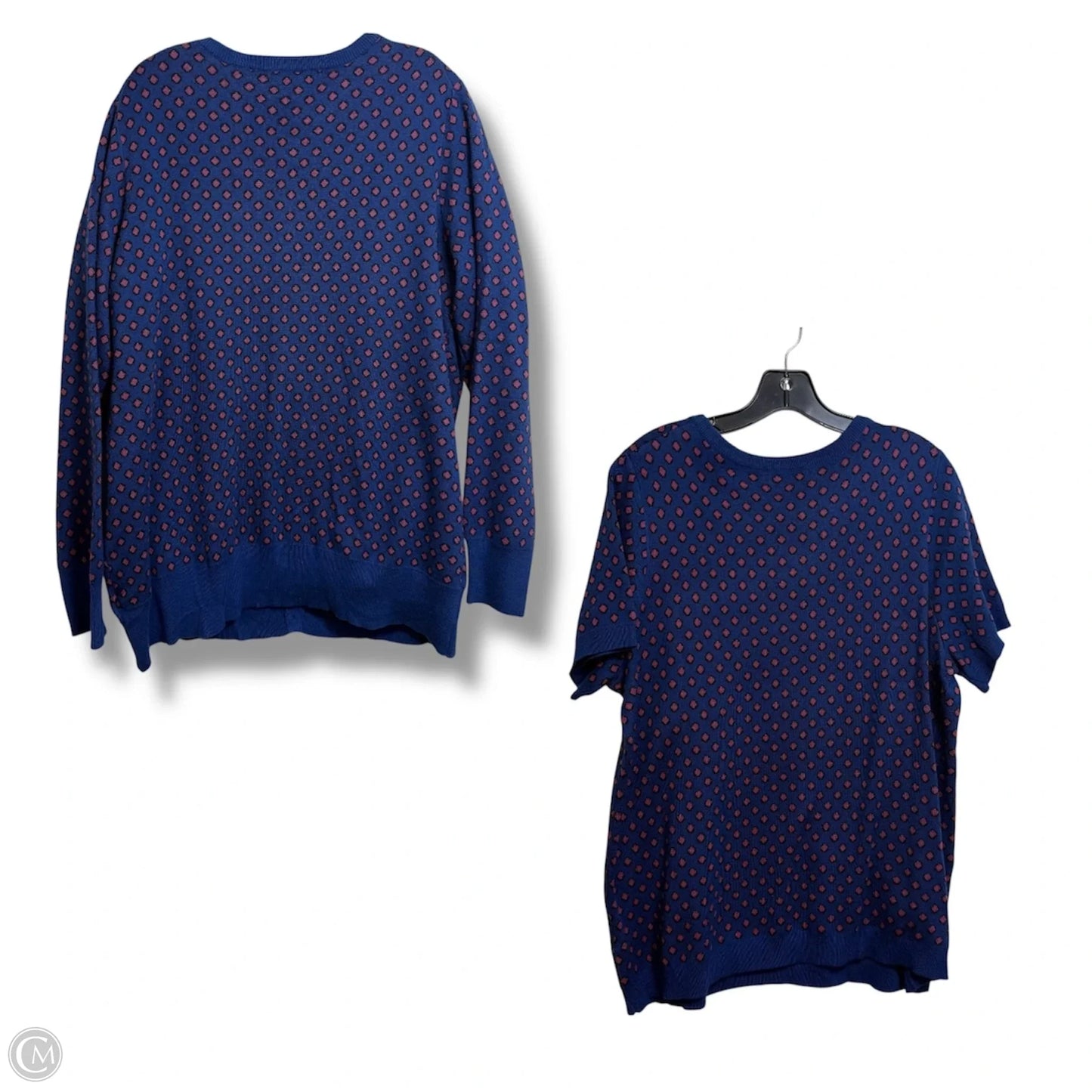 Cardigan By Jessica London In Blue, Size: 1x