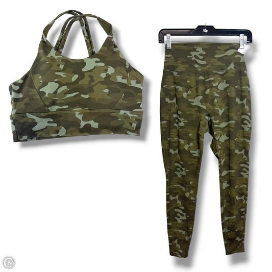 Athletic Pants 2pc By Buffbunny In Camouflage Print, Size: M