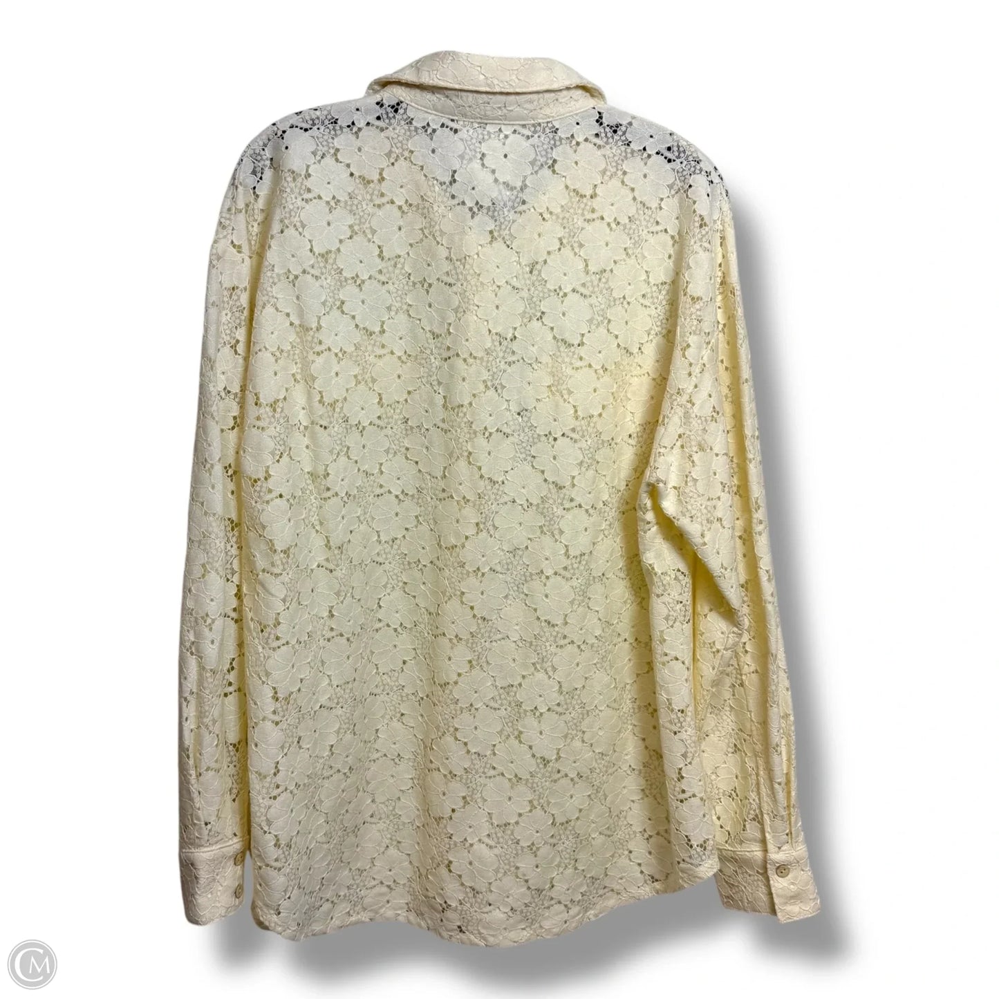 Top Long Sleeve By Bucketlist In Ivory, Size: S