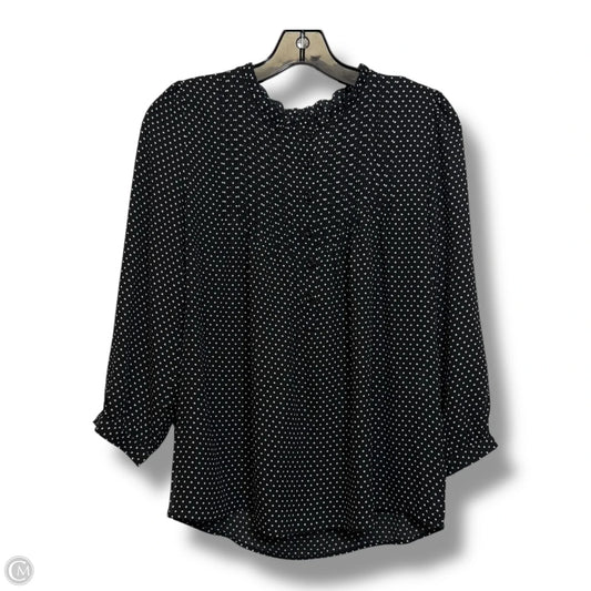 Top Long Sleeve By Maison Damelie In Polkadot Pattern, Size: Xs