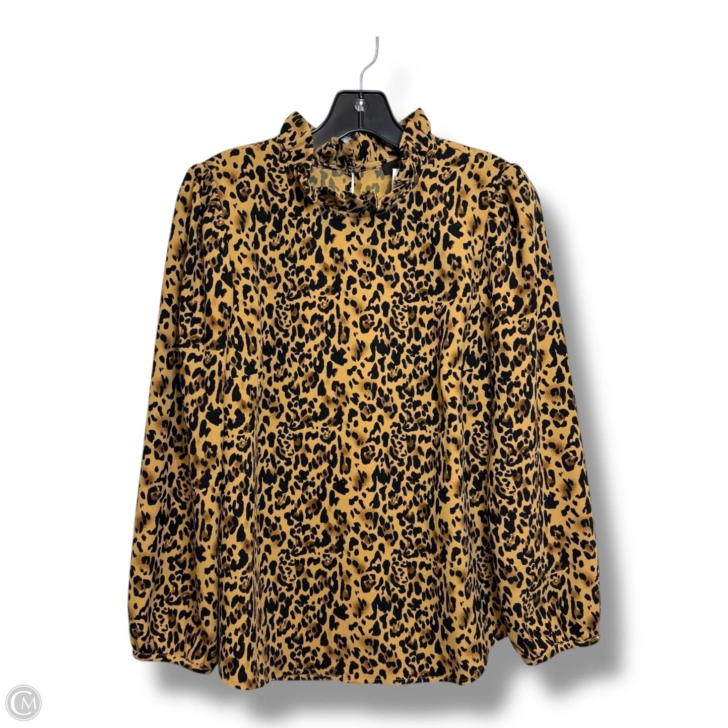 Top Long Sleeve By J. Crew In Animal Print, Size: S