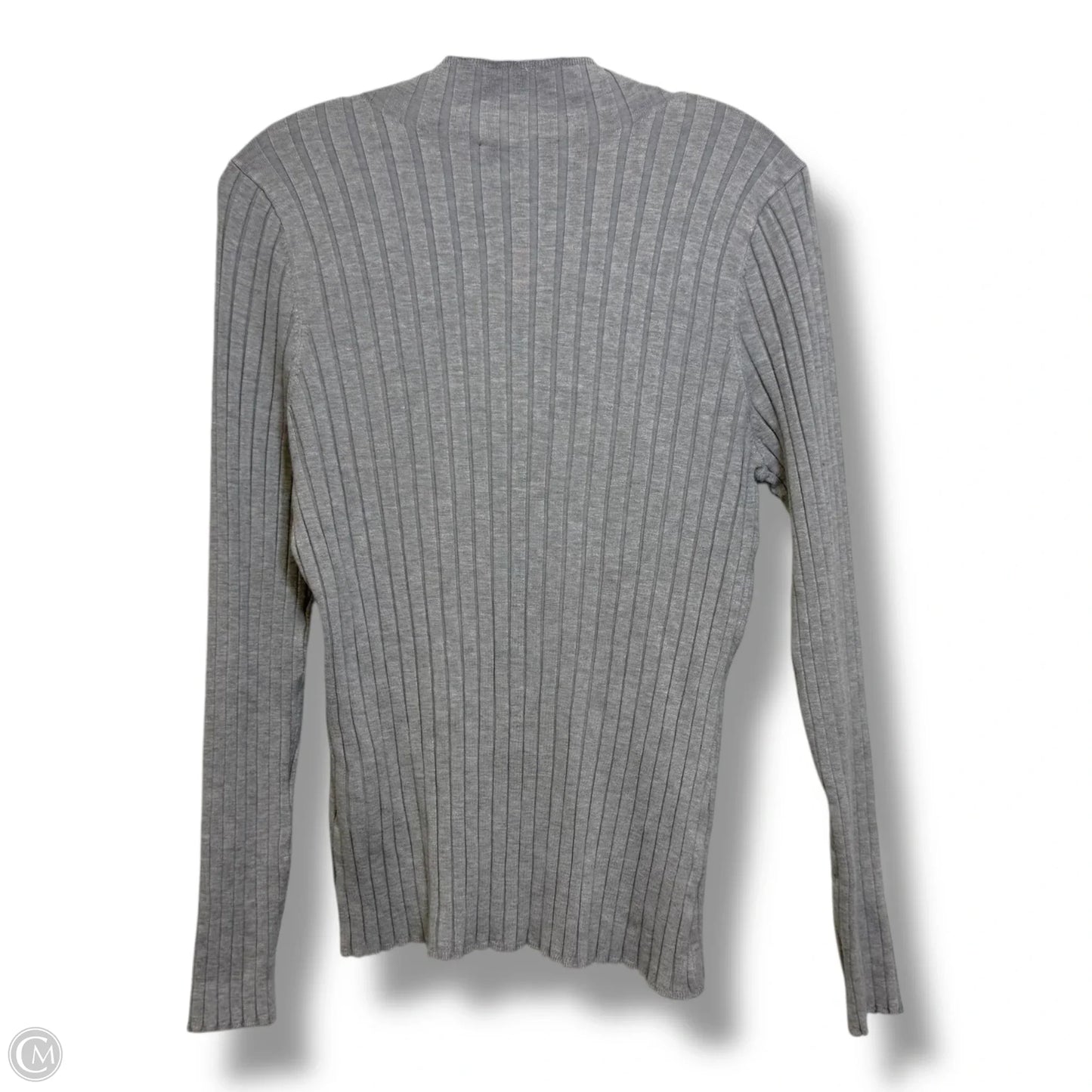 Top Long Sleeve By Inc In Grey, Size: Xl