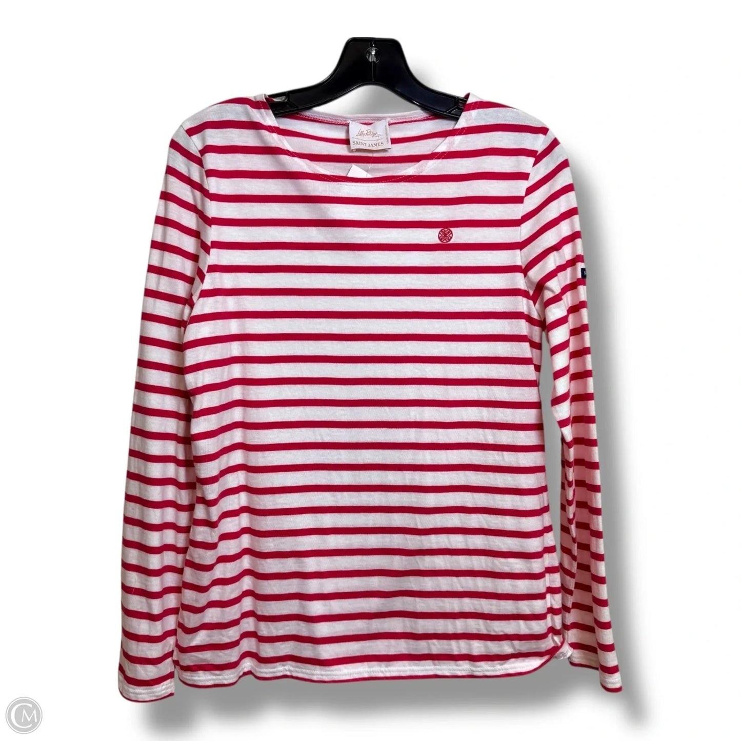 Top Long Sleeve Designer By Lilly Pulitzer In Striped Pattern, Size: M