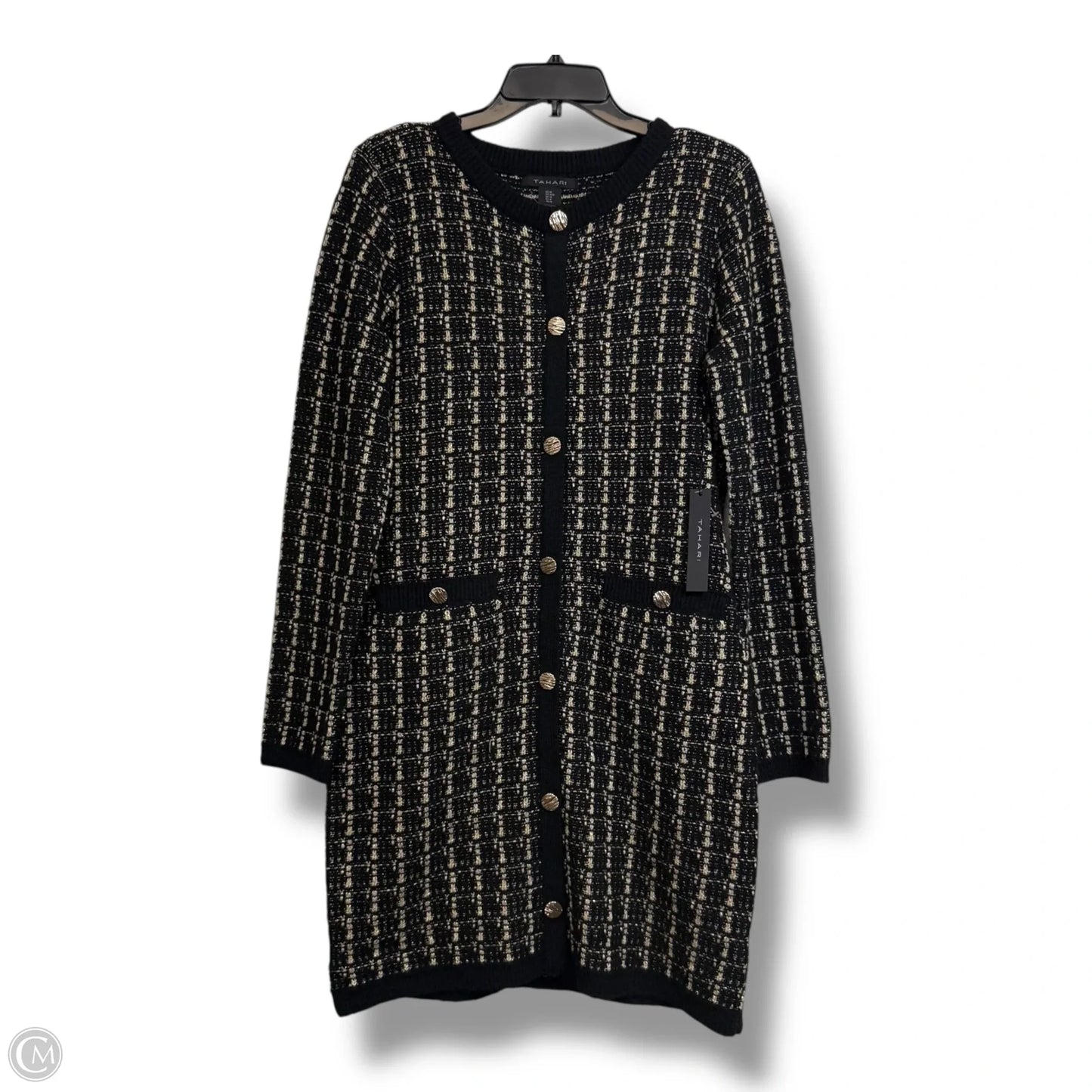 Dress Party Short By Tahari In Black, Size: M