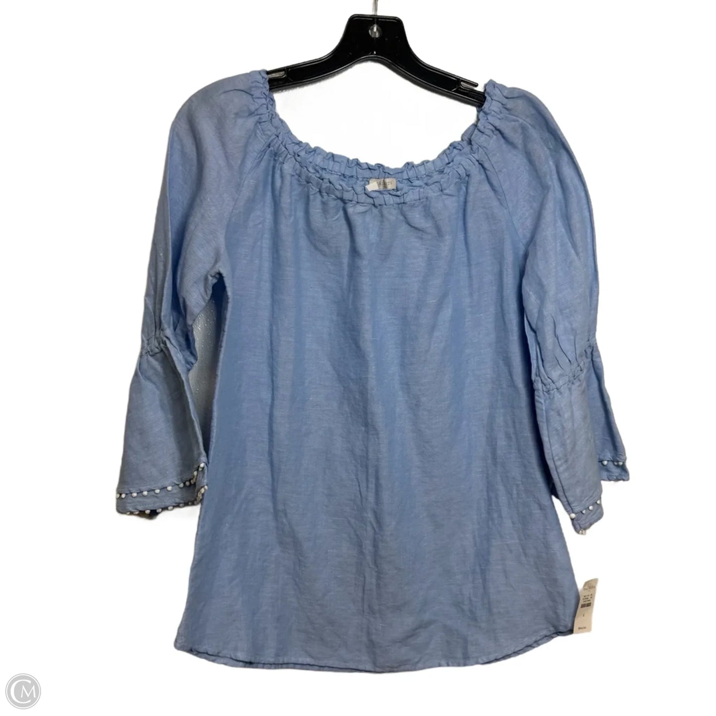 Top 3/4 Sleeve By Talbots In Blue, Size: S