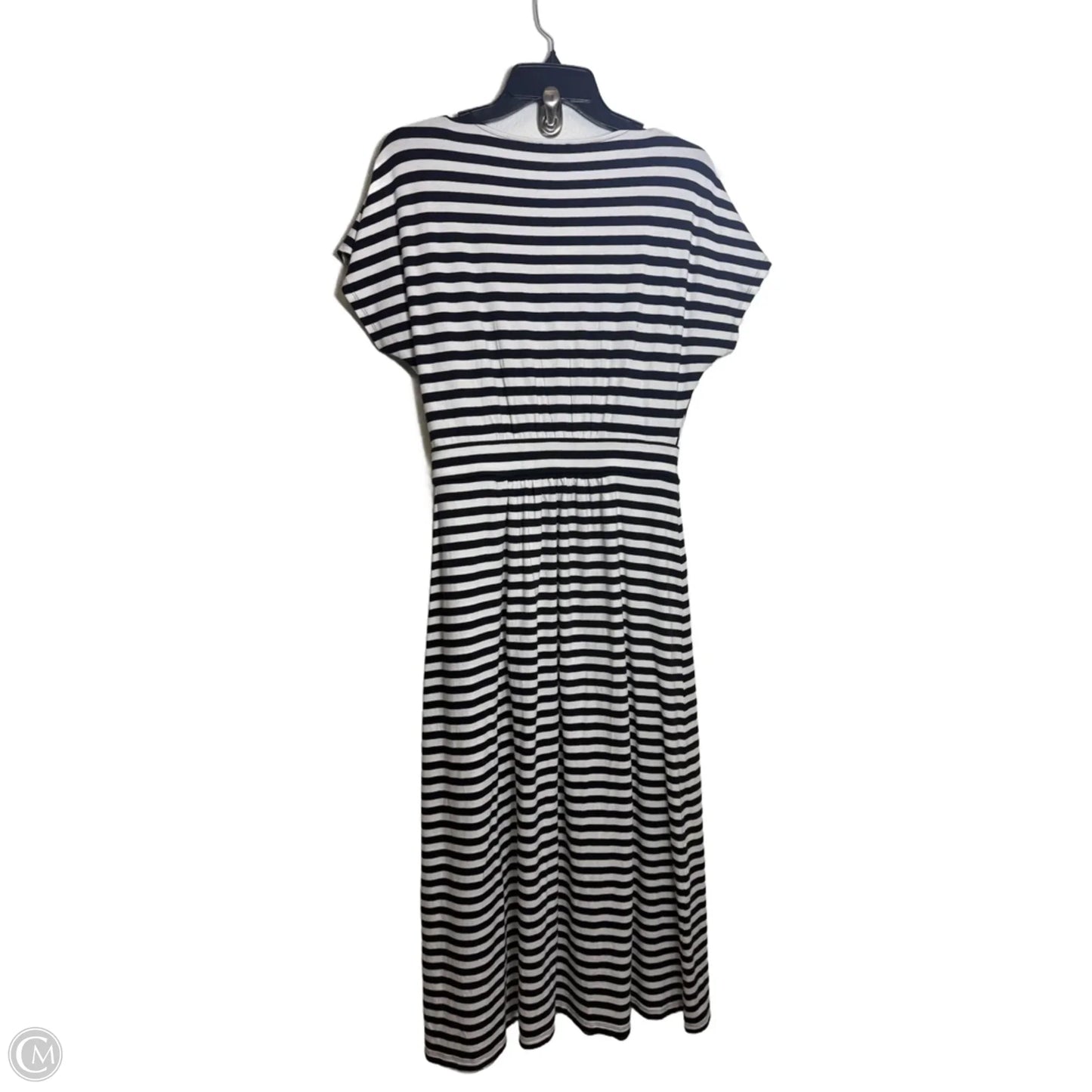 Dress Casual Midi By Talbots In Striped Pattern, Size: S