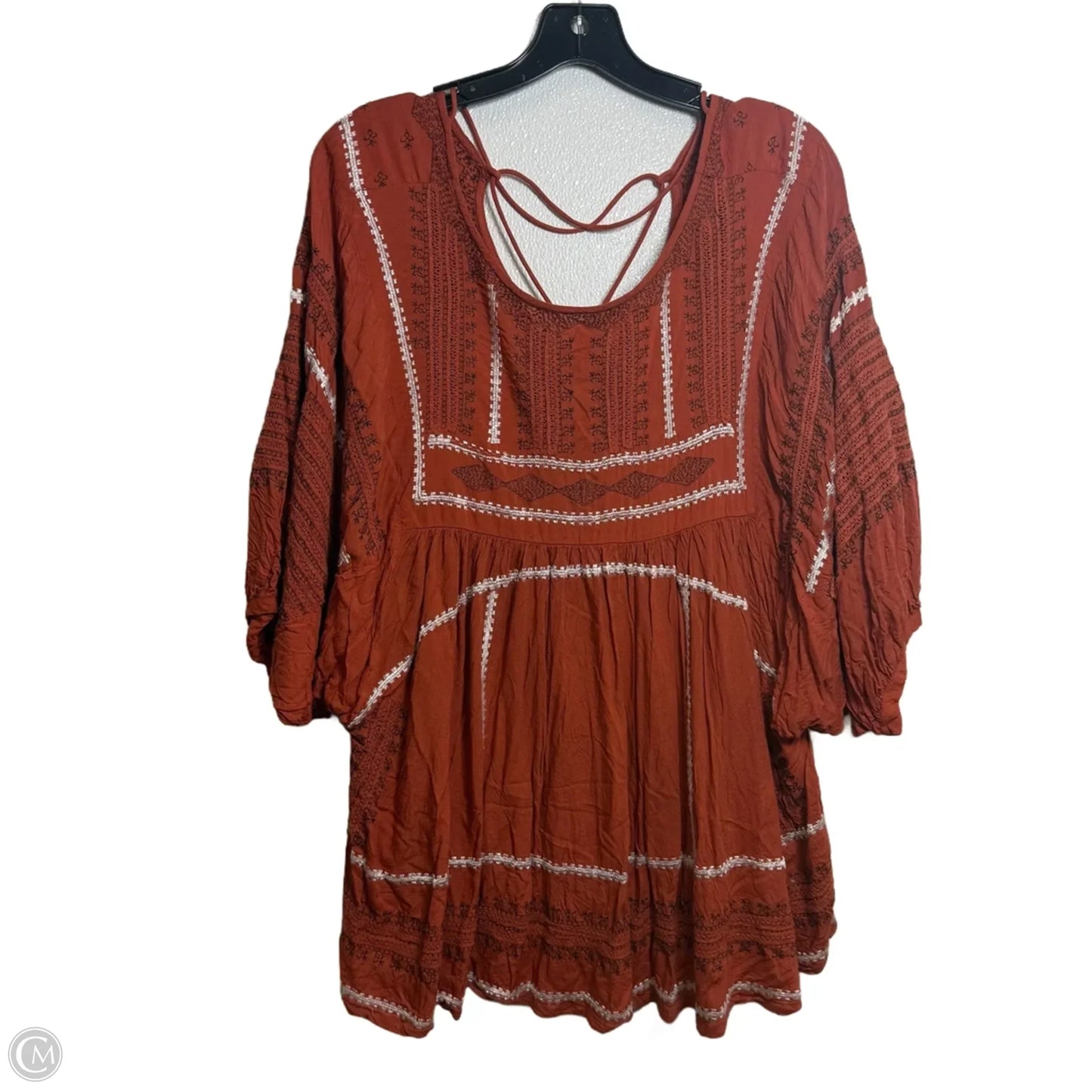 Top Short Sleeve By Free People In Copper, Size: S