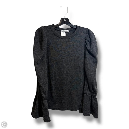 Top Long Sleeve By Ces Femme In Grey, Size: M