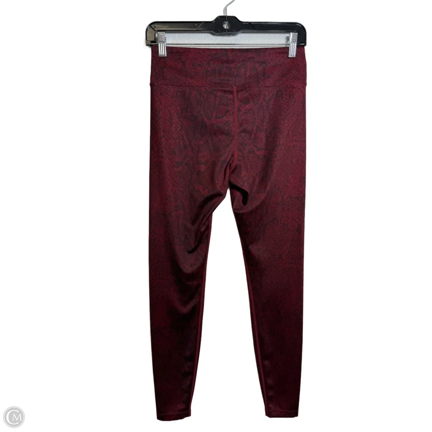 Athletic Leggings By Nike Apparel In Maroon, Size: S