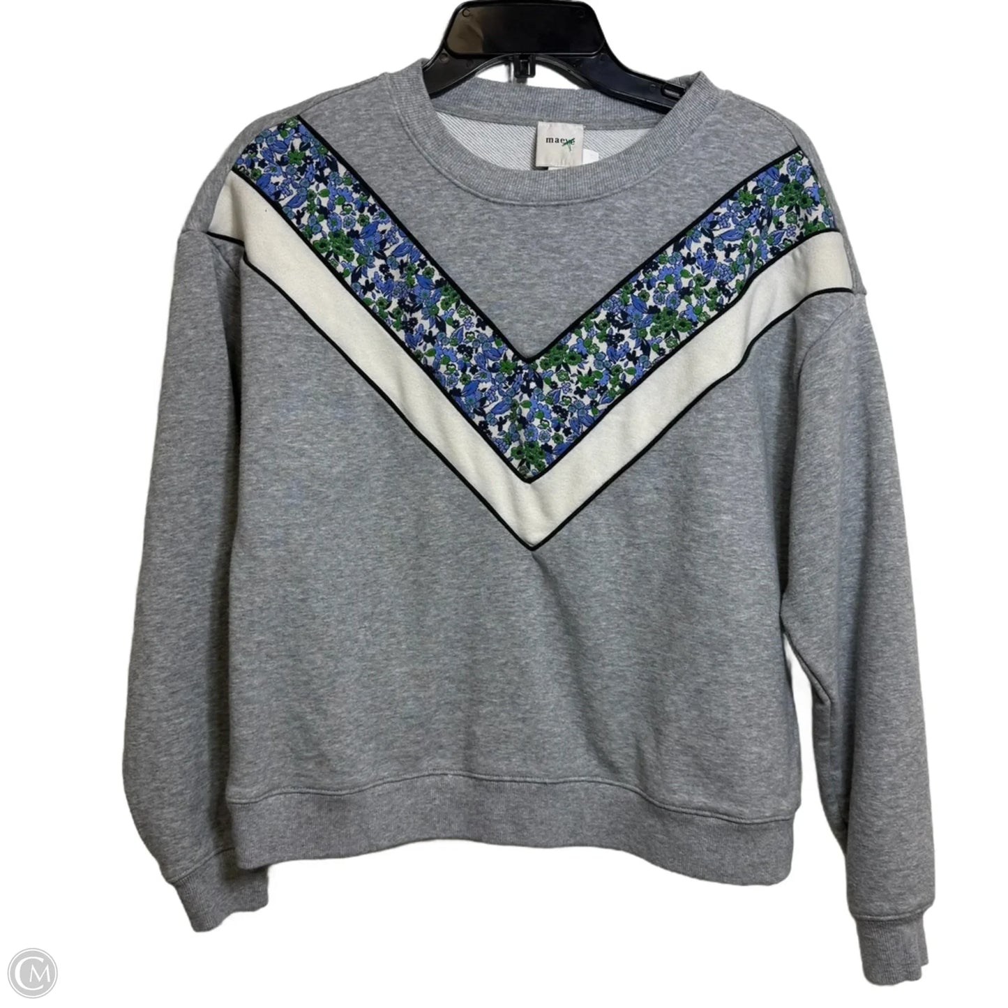 Sweatshirt Crewneck By Maeve In Grey, Size: Xs