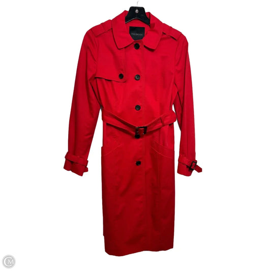 Coat Trench Coat By Talbots In Red, Size: Xs