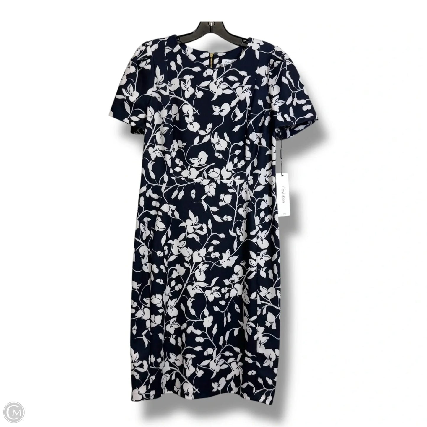 Dress Party Short By Calvin Klein In Navy, Size: 12