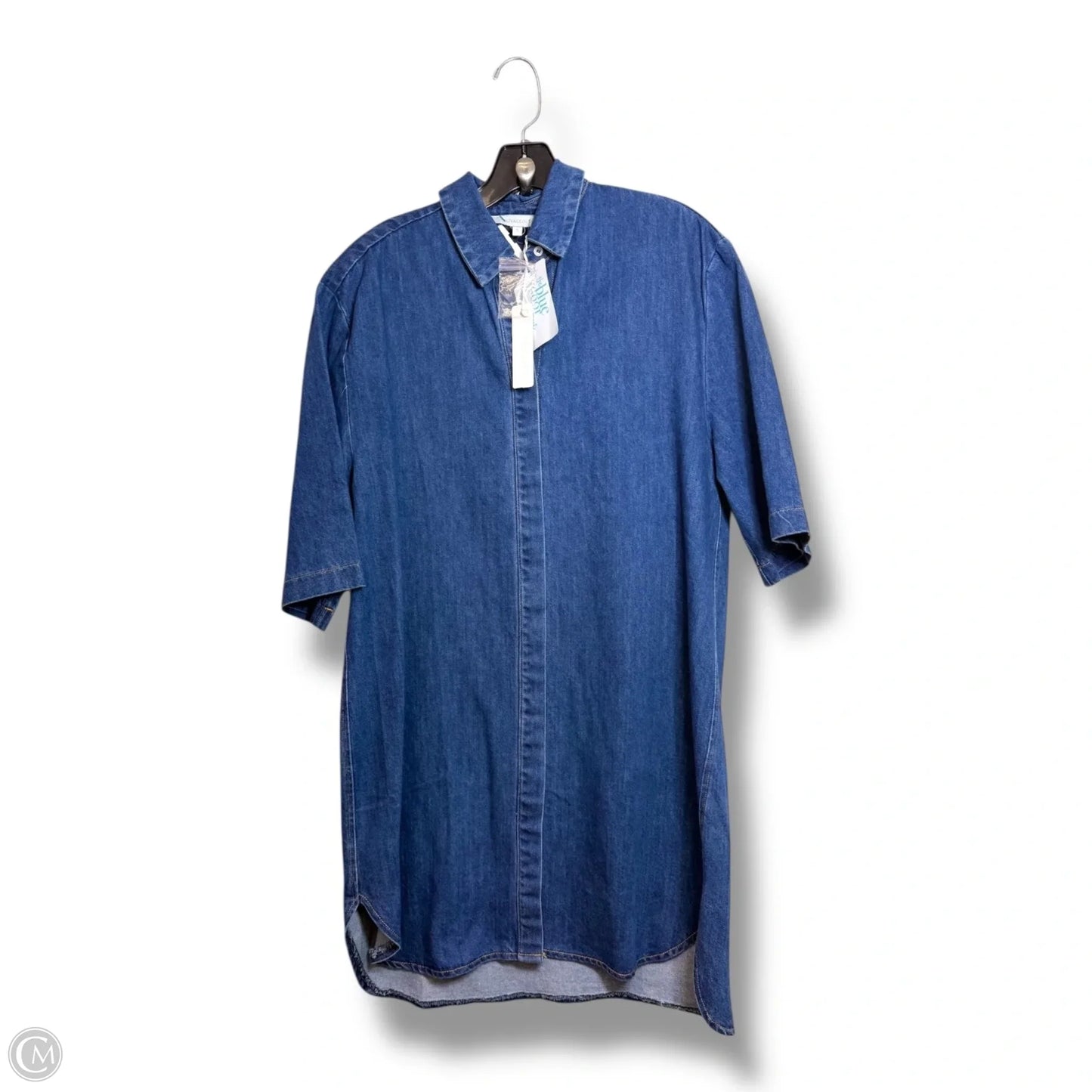 Dress Casual Short By Olivaceous In Blue Denim, Size: S