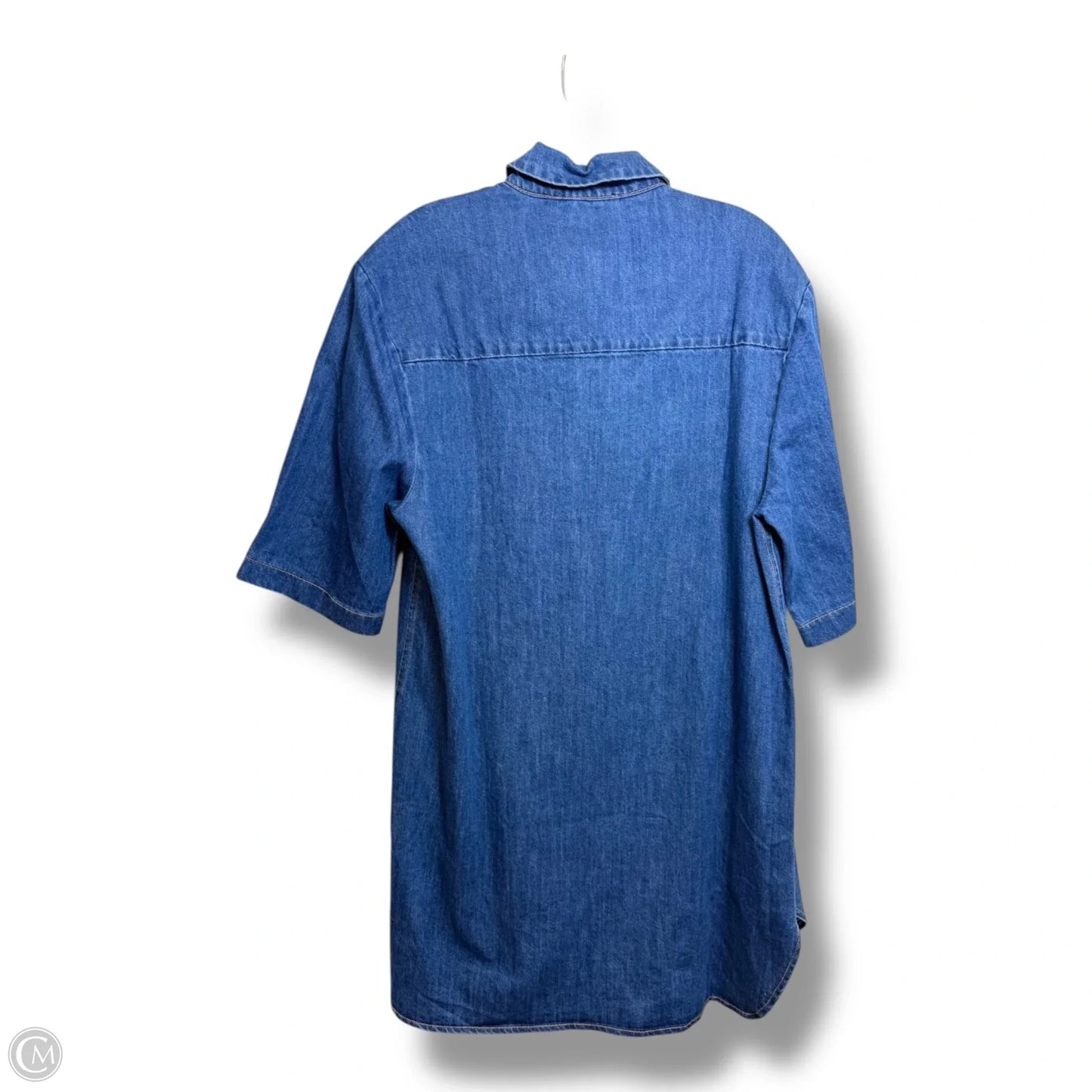 Dress Casual Short By Olivaceous In Blue Denim, Size: S