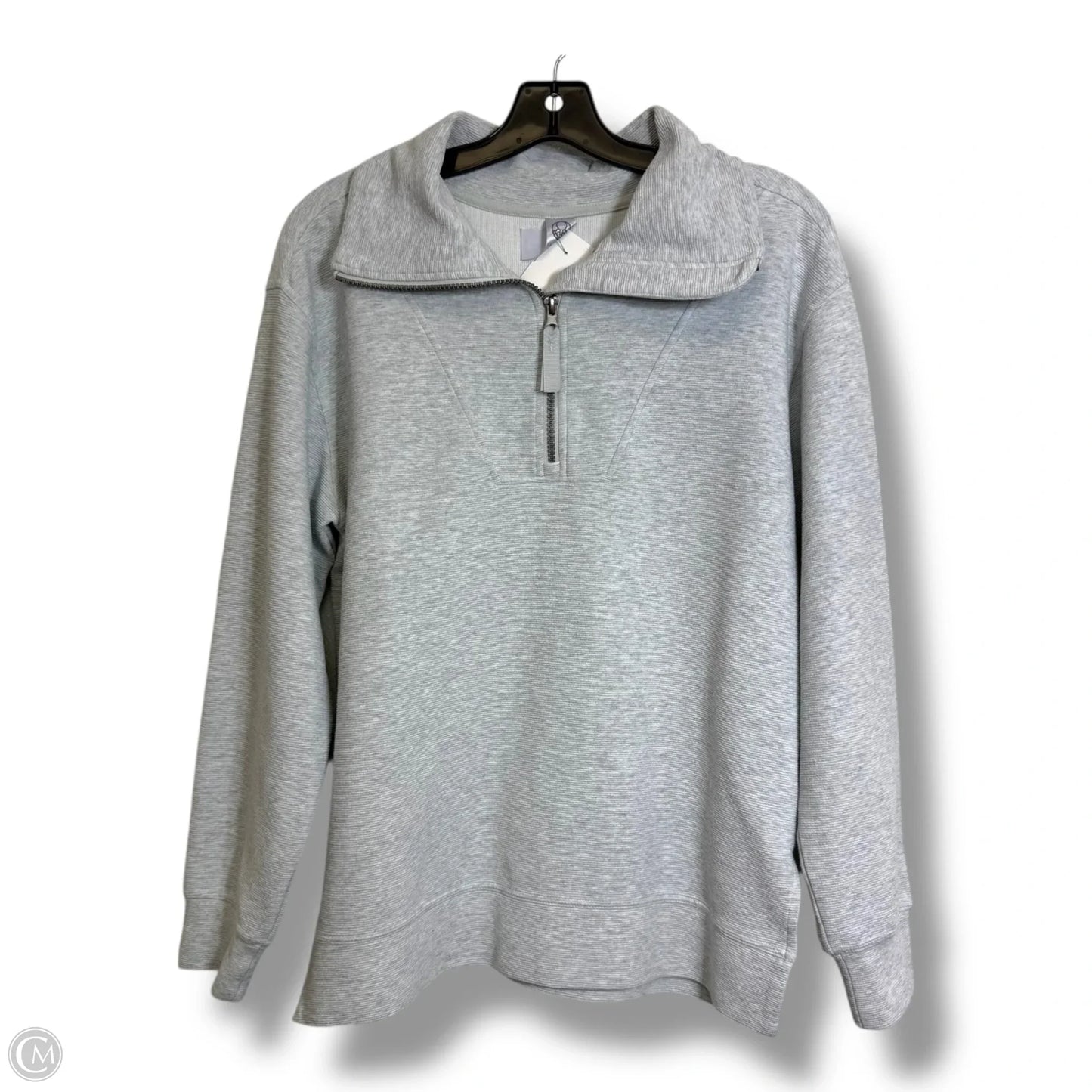 Sweatshirt Collar By Te Verde In Grey, Size: S