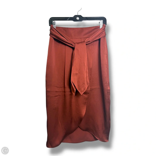 Skirt Midi By Express In Bronze, Size: S