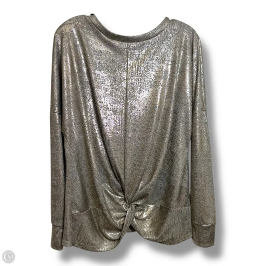 Top Long Sleeve By Clothes Mentor In Gold, Size: L