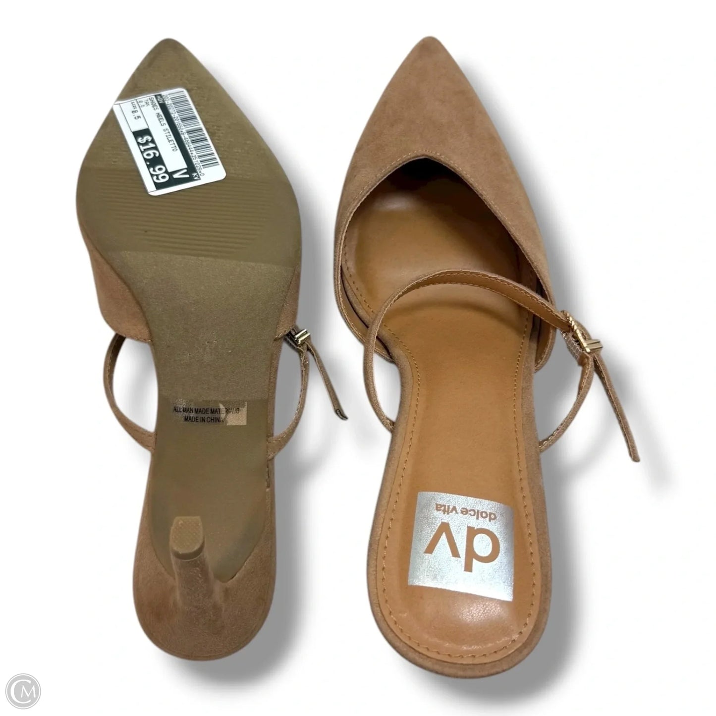 Shoes Heels Stiletto By Dv In Tan, Size: 8.5