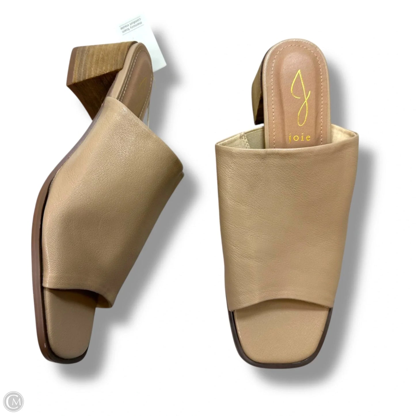 Sandals Heels Block By Joie In Tan, Size: 9