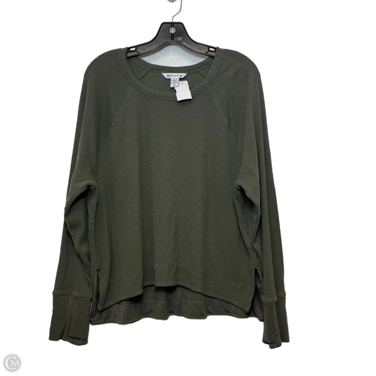 Athletic Top Long Sleeve Crewneck By Athleta In Green, Size: Xl