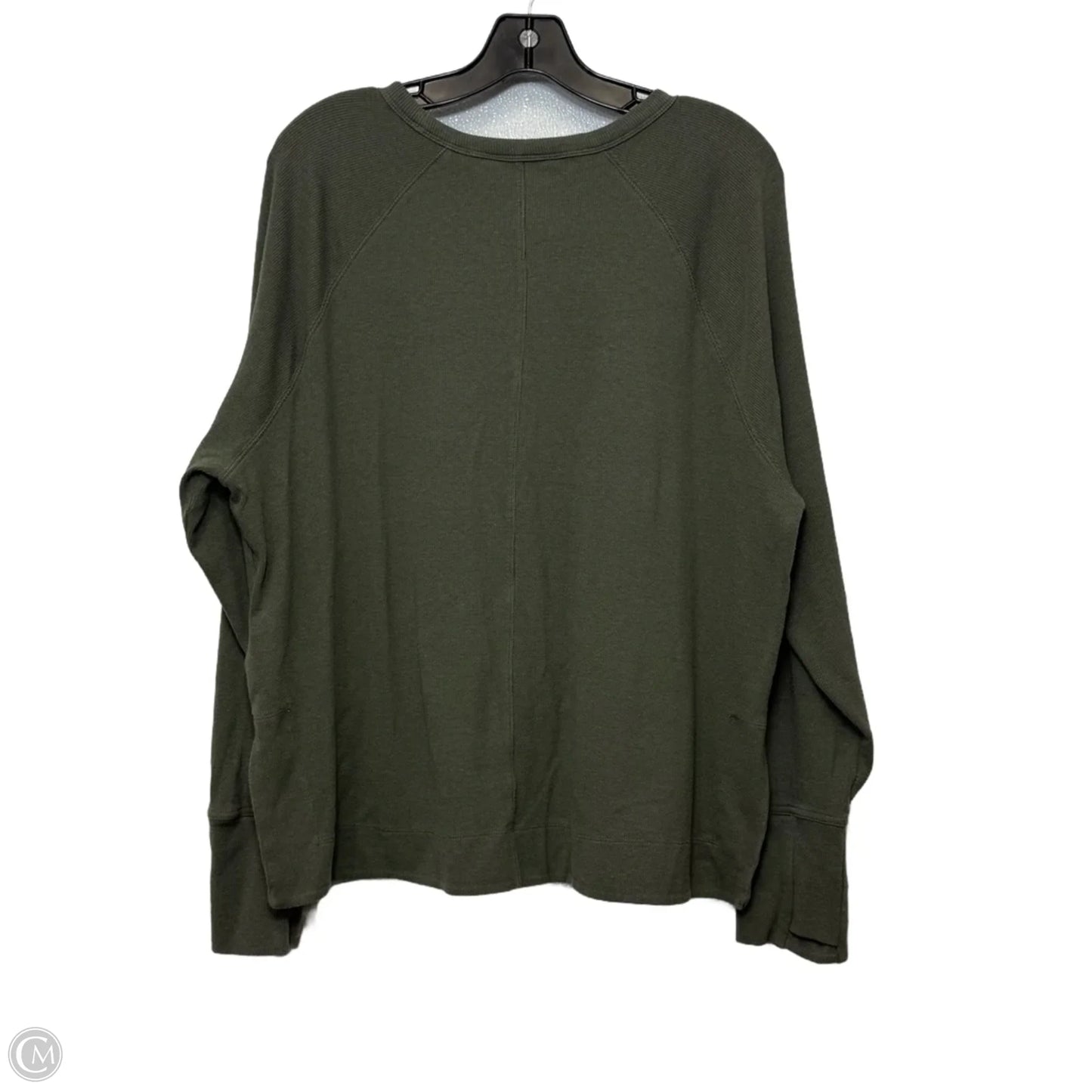 Athletic Top Long Sleeve Crewneck By Athleta In Green, Size: Xl
