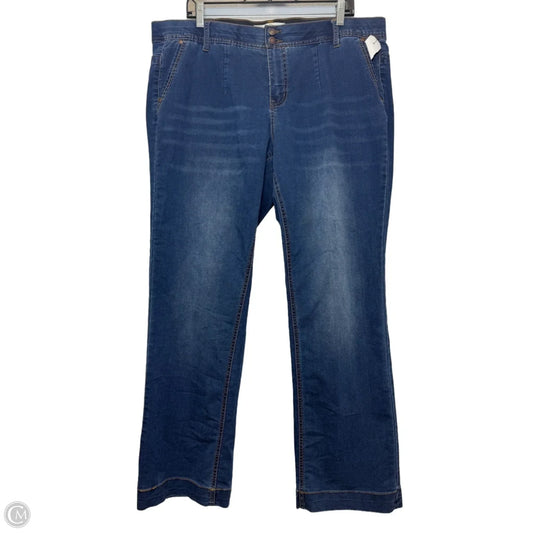 Jeans Boyfriend By Cato In Blue Denim, Size: 16