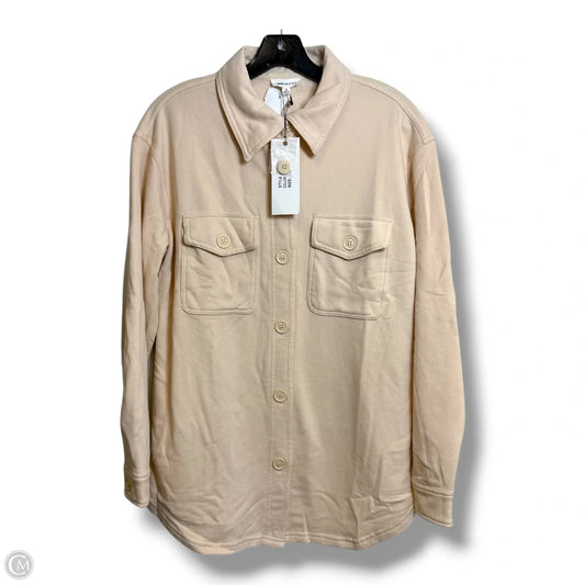 Jacket Shirt By Cmf In Ivory, Size: S