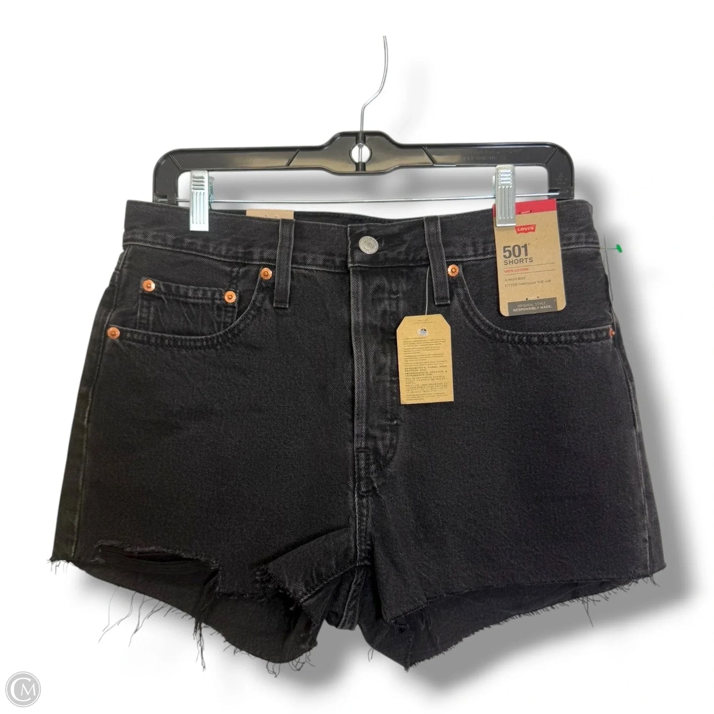 Shorts By Levis In Black Denim, Size: 6