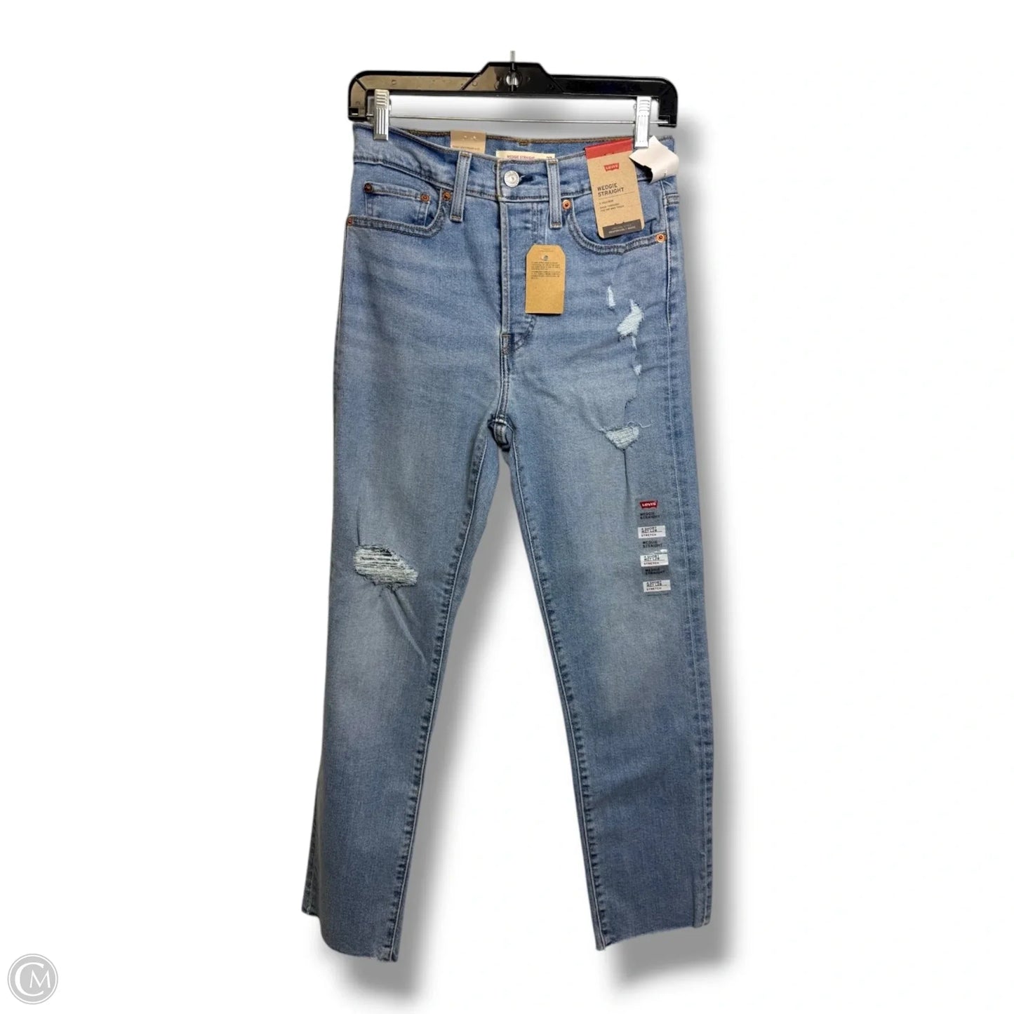Jeans wedgie Straight By Levis In Blue Denim, Size: 4